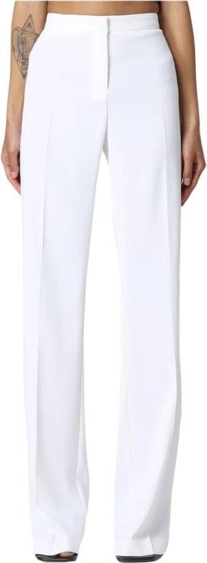 Pinko Hoge Taille Wijde Broek White Dames