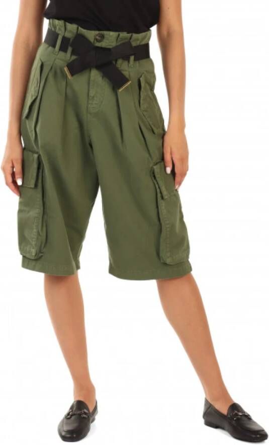 Pinko Casual Shorts Groen Dames