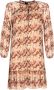 Pinko Bloemen Midi Jurk met Ruches Multicolor Dames - Thumbnail 1