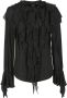 Pinko Zwarte Sweatshirts voor Dames Aw23 Black Dames - Thumbnail 1