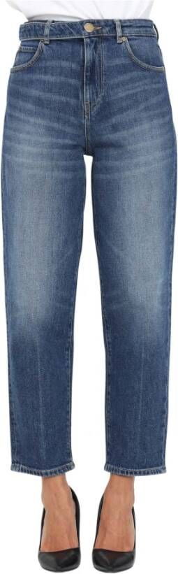 Pinko Cropped Jeans Blauw Dames