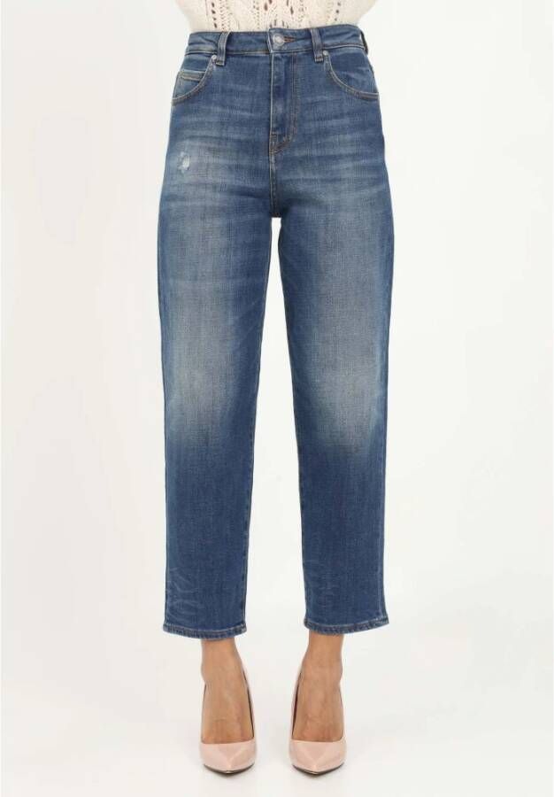 pinko Cropped Jeans Blauw Dames