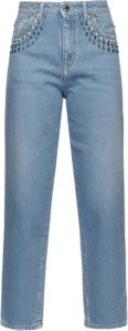 Pinko Cropped Jeans Blauw Dames