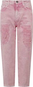 Pinko Cropped Jeans Roze Dames