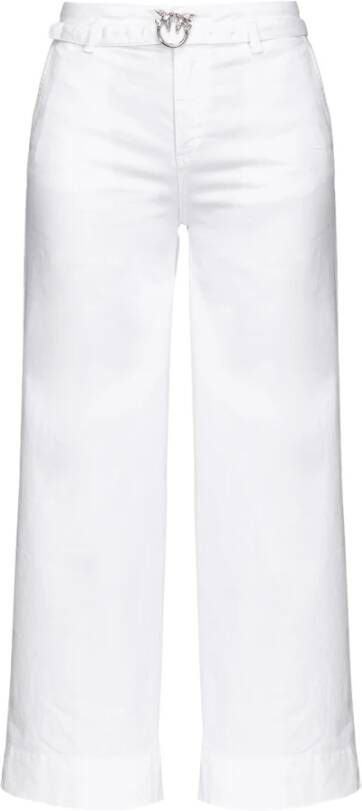 pinko Cropped Trousers Wit Dames