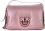 Pinko Love Bag Click Puff van zacht nappa leer Beige Dames - Thumbnail 4