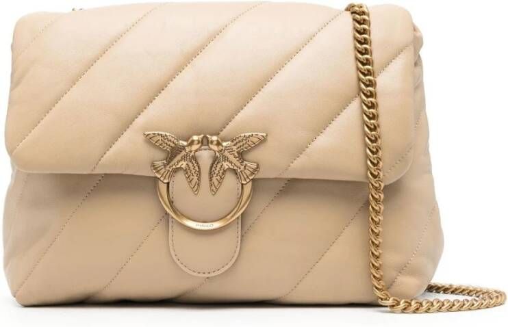 Pinko Cross Body Bags Beige Dames