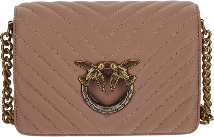 Pinko Cross Body Bags Beige Dames