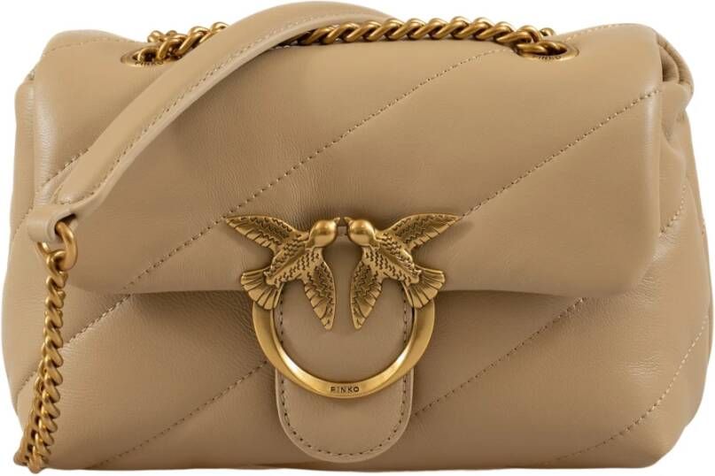 Pinko Cross Body Bags Beige Dames