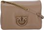 Pinko Love Bag Click Puff van zacht nappa leer Beige Dames - Thumbnail 10