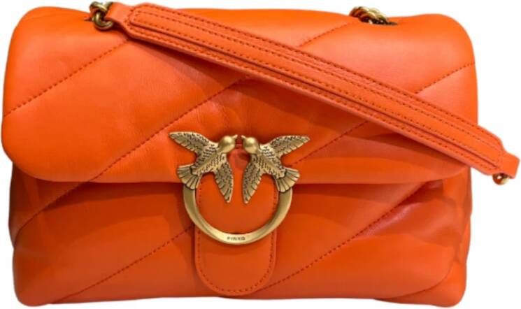 Pinko Oranje Schoudertas Love Classic Puff Maxi Quilt