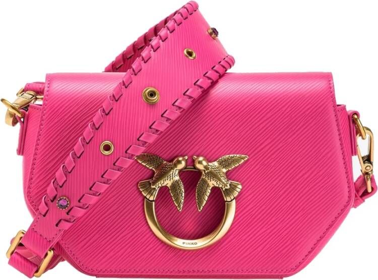 Pinko Crossbody bags Love Click Exagon Mini in roze