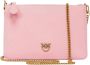 Pinko Klassieke Platte Schoudertas in Roze Pink Dames - Thumbnail 1
