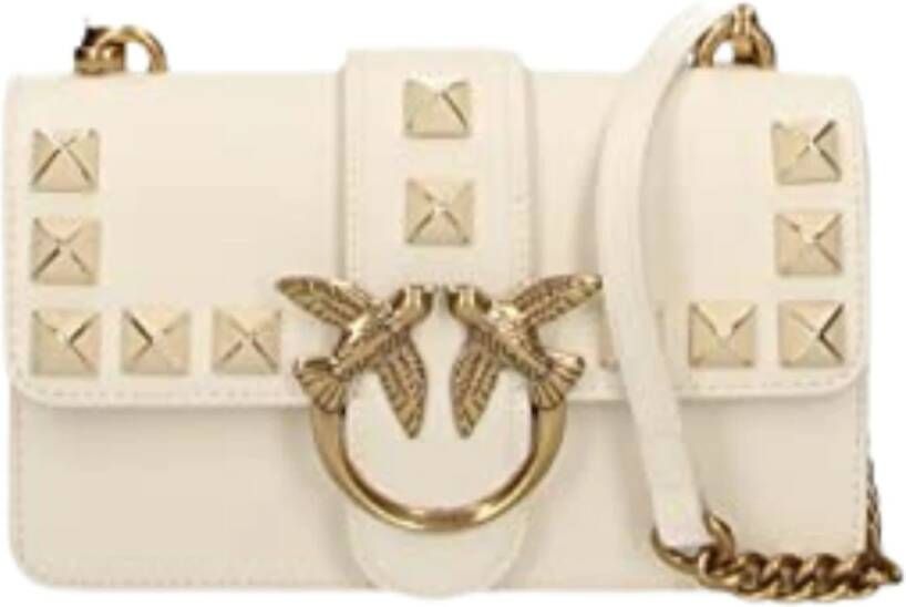 Pinko Witte Schoudertas Love One Mini Cl