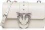 Pinko Mini Love Bag Icon in zacht leer White Dames - Thumbnail 1