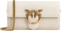 Pinko Fuchsia Leren Schoudertas met Love Birds Gesp White Dames - Thumbnail 9