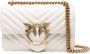 Pinko Witte leren Chevron Gewatteerde Schoudertas White Dames - Thumbnail 1