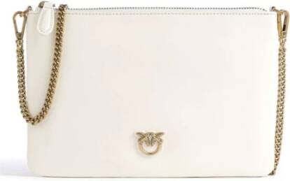 Pinko Witte Clutch Tas met Love Birds Diamond Cut Plaat White Dames - Foto 13