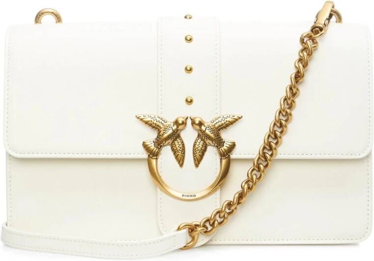 Pinko Schoudertas Samenstelling 100% Code 100053-A0F1-Z14Q White Dames - Foto 4