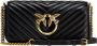 Pinko Mini Sheep Nappa Chevron Love Click Baguette Black Dames - Thumbnail 4