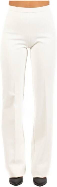 Pinko Elegante flare fit witte broek voor dames White Dames