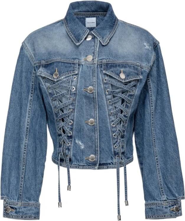 Pinko Denim Jackets Blauw Dames