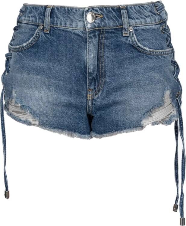 Pinko Denim Shorts Blauw Dames