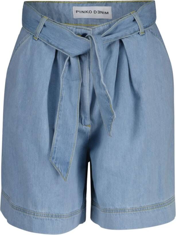 Pinko Denim Shorts Blauw Dames