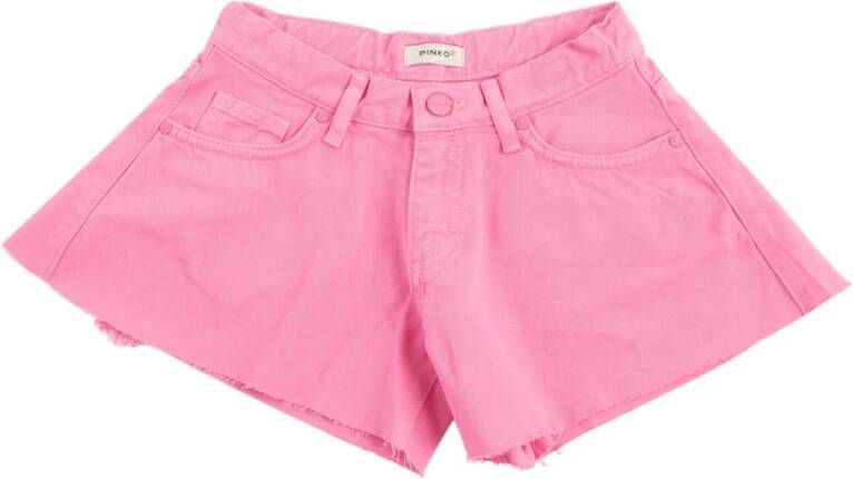 Pinko Denim Shorts Roze Dames