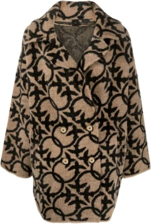 Pinko Double-Breasted Coats Bruin Dames