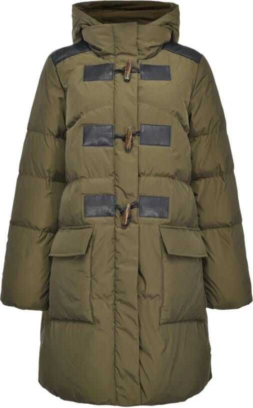 Pinko Down Coats Groen Dames