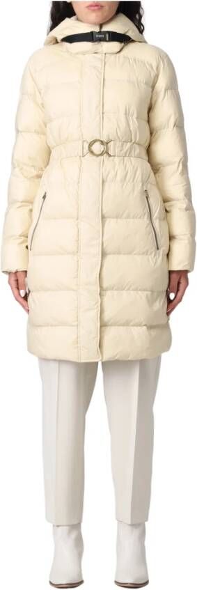 Pinko Hypothetical 1 Padded Technical Canvas Soft Hand Beige Dames