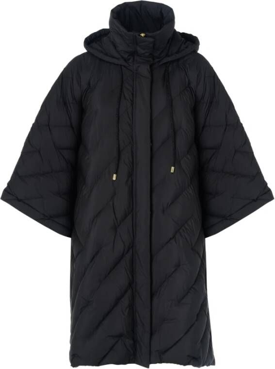 Pinko Quilted Jacket met Mutex Design Black Dames