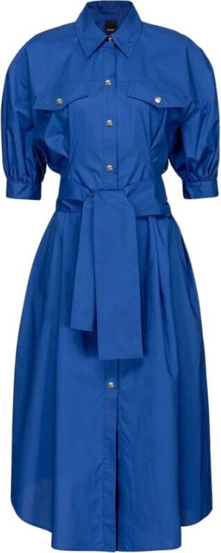 Pinko Shirt Dresses Blauw Dames