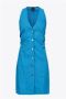 Pinko Lichtblauwe mouwloze jurk voor vrouwen Blauw Dames - Thumbnail 4