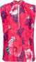 Pinko Buffo Blusa Crepe DE Chine Stampa Hibiscus Roze Dames - Thumbnail 1