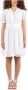 Pinko Witte Sangallo Jurk met Korte Mouwen White Dames - Thumbnail 6