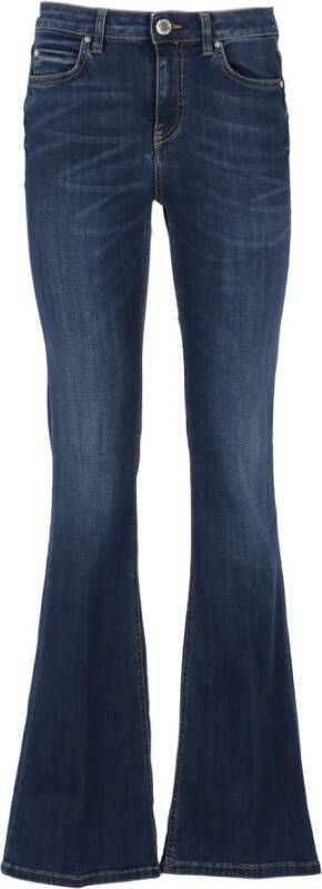 Pinko 100561A0Mrpjc Florao Belt Flare Stretch Denim Blauw Dames