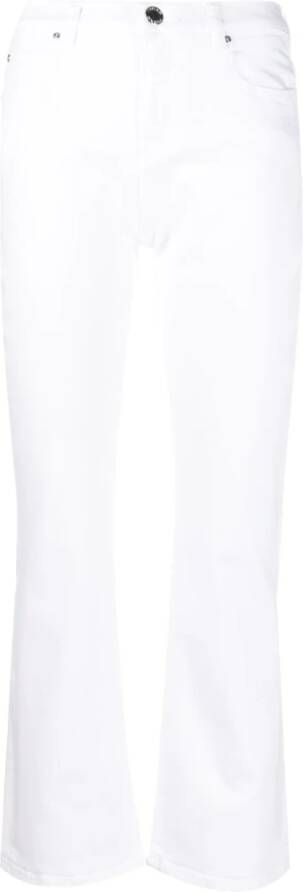 Pinko Cropped Trousers White Dames