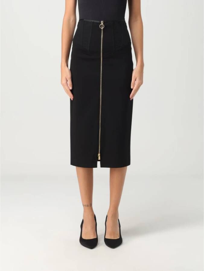 Pinko Gaspare Punto Stoffen Rok Black Dames