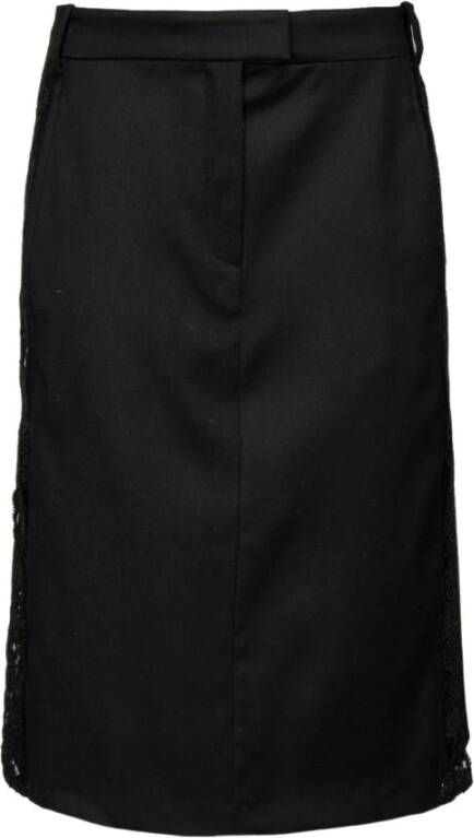 Pinko Flanellen Rok Glorietta Stijl Black Dames