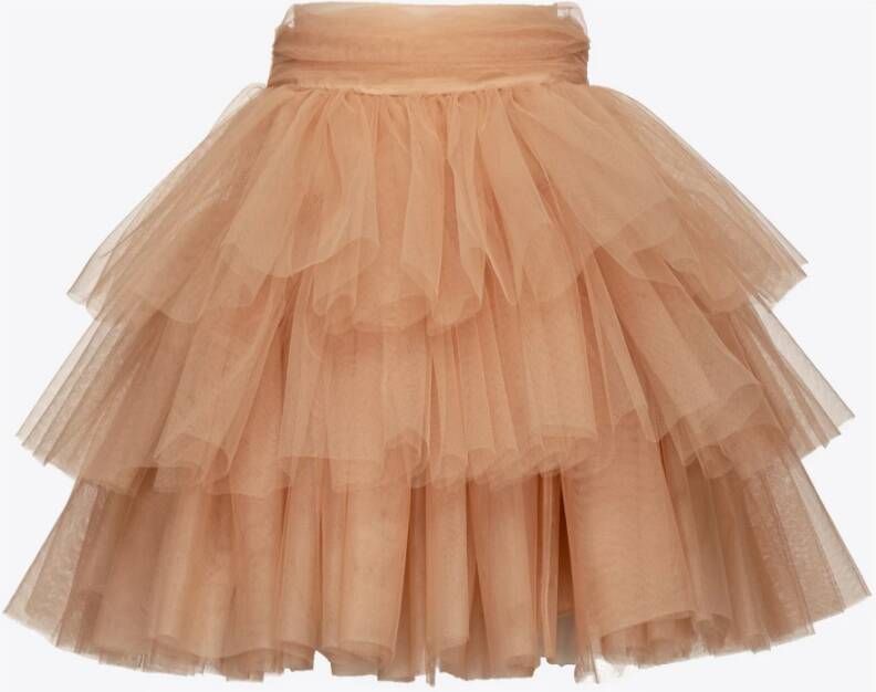 Pinko Granna 1 Gonna Tullone Beige Dames