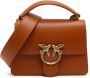 Pinko Stijlvolle Leren Mini Love Tas Brown Dames - Thumbnail 1