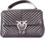Pinko Quilted schoudertas met chevron patroon Black Dames - Thumbnail 3