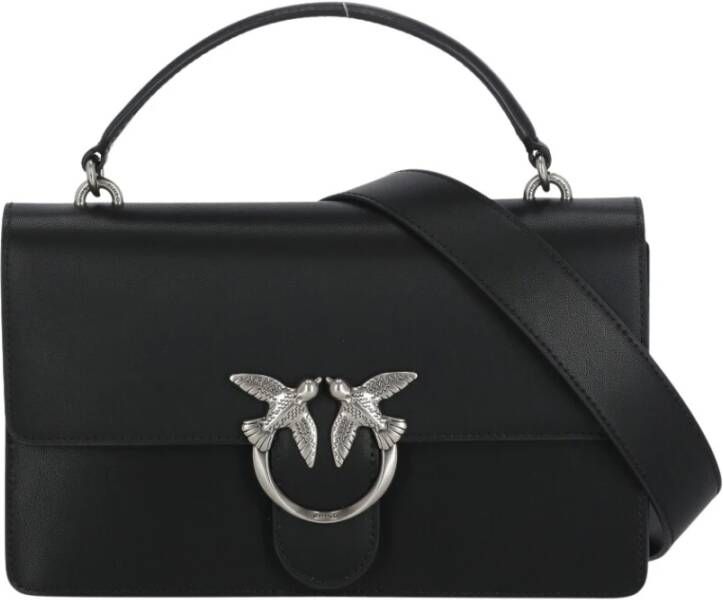 Pinko Love Bag Light in zacht leer Black Dames