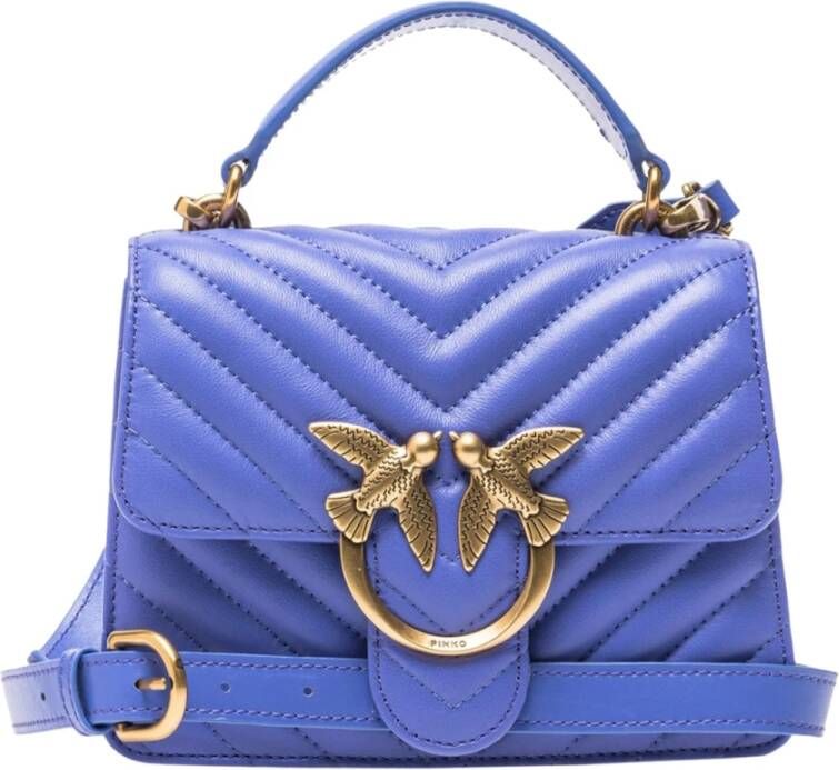 Pinko Paarse Handtas Love One Top Handle Mini