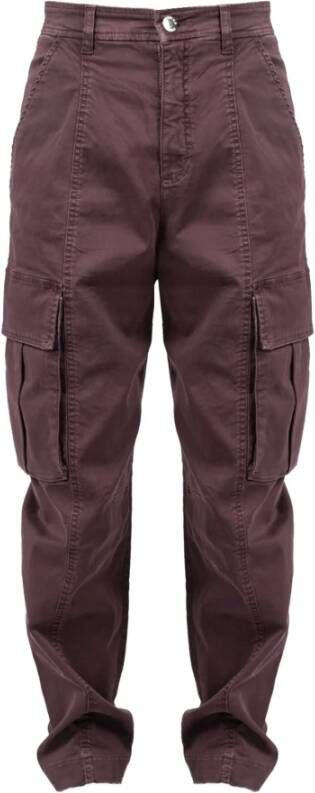 Pinko Hoge taille jeans met subtiel vervaagd effect Bruin Dames