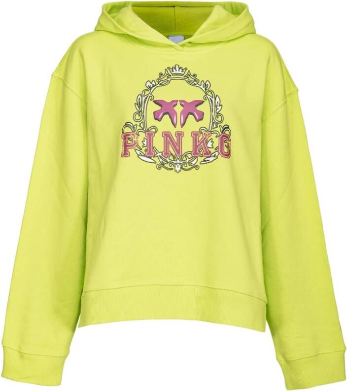 Pinko Hoodies Yellow Dames