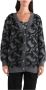Pinko Iguana Cardigan met Love Birds Logo Grijs Dames - Thumbnail 1