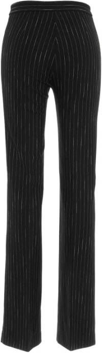 Pinko Wijde Broek met Gestreept Design Black Dames